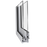 Patio kiep-/schuifraam met vast raam