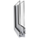 Aluminium - Patio kiep-/schuifraam met vast raam