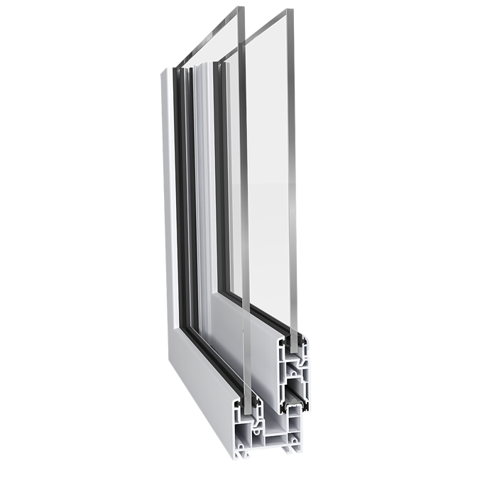 Aluminium - Patio kiep-/schuifraam met vast raam
