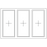 Aluminium - Vast drievoudig raam